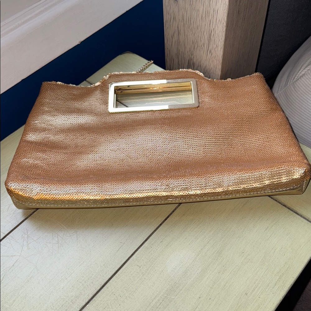 INC International Concepts Gold Textured Handbag